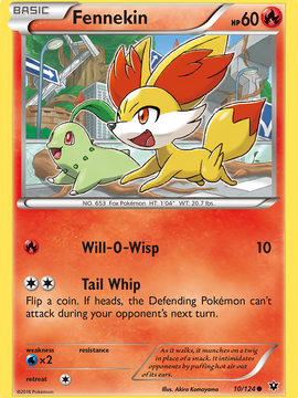 Fennekin (10/124) [XY: Fates Collide]