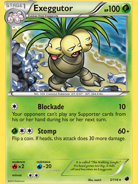 Exeggutor (5/116) [Black & White: Plasma Freeze]