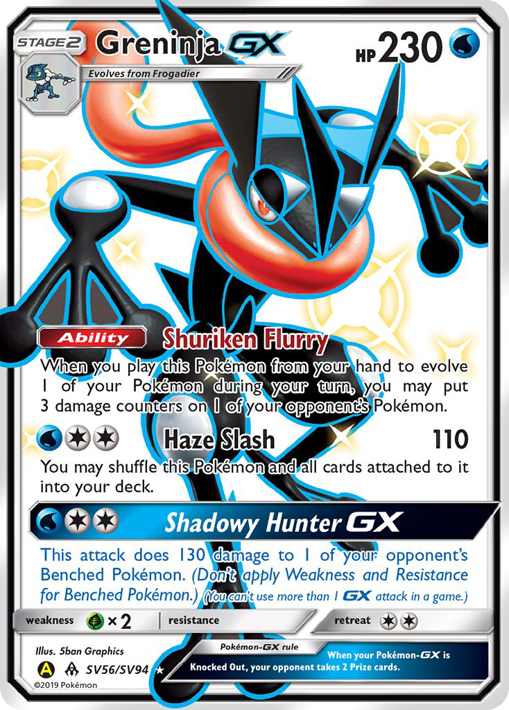 Pokemon TCG Articuno GX SV54/SV94 Hidden Fates Set Shiny