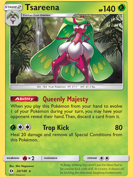 Tsareena (20/149) [Sun & Moon: Base Set]