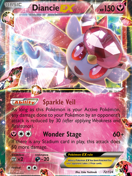 Diancie EX (72/124) [XY: Fates Collide]