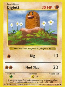 Diglett (47/102) [Base Set Shadowless Unlimited]