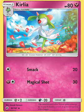 Kirlia (92/147) [Sun & Moon: Burning Shadows]