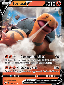 Torkoal V (024/202) [Sword & Shield: Base Set]