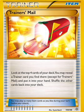 Trainers' Mail (100/98) [XY: Ancient Origins]