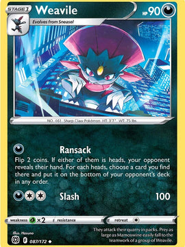 Weavile (087/172) [Sword & Shield: Brilliant Stars]