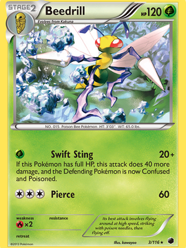 Beedrill (3/116) [Black & White: Plasma Freeze]