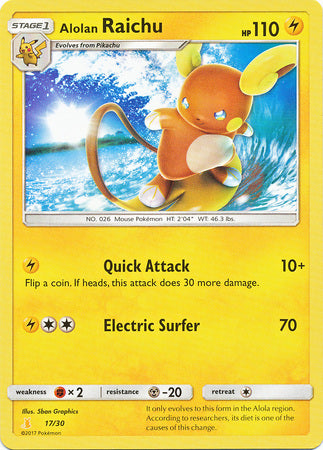 Alolan Raichu (17/30) [Sun & Moon: Trainer Kit - Alolan Raichu ...