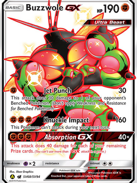 Buzzwole GX (SV68/SV94) [Sun & Moon: Hidden Fates - Shiny Vault]