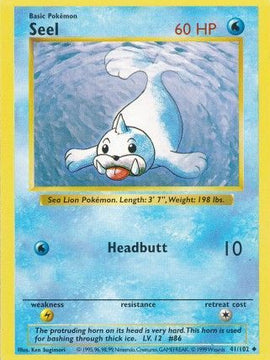 Seel (41/102) [Base Set Shadowless Unlimited]