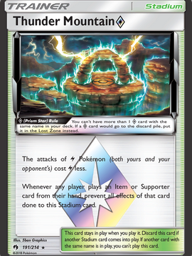 Thunder Mountain (191/214) (Prism Star) [Sun & Moon: Lost Thunder]