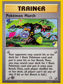 Pokemon March (102/111) [Neo Genesis 1st Edition]