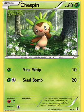 Chespin (3/39) [XY: Kalos Starter Set]