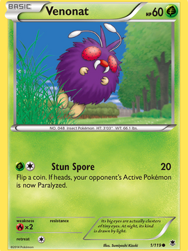 Venonat (1/119) [XY: Phantom Forces]