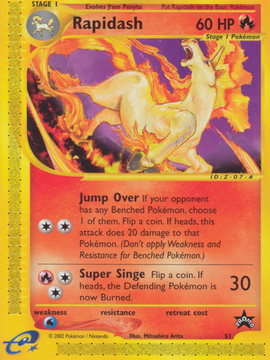 Rapidash (51) [Wizards of the Coast: Black Star Promos]