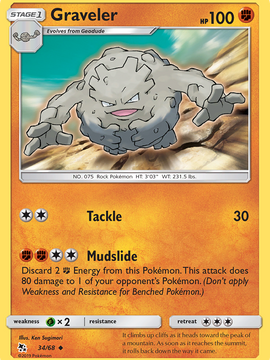 Graveler (34/68) [Sun & Moon: Hidden Fates]