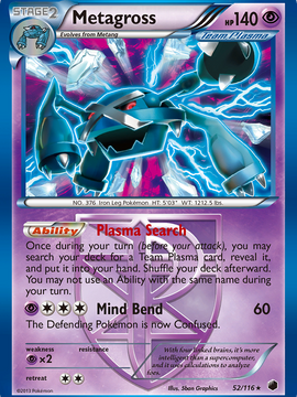 Metagross (52/116) [Black & White: Plasma Freeze]