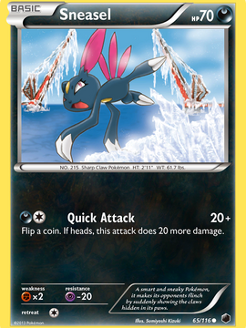 Sneasel (65/116) [Black & White: Plasma Freeze]