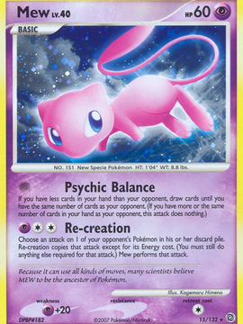 Mew (15/132) [Diamond & Pearl: Secret Wonders]