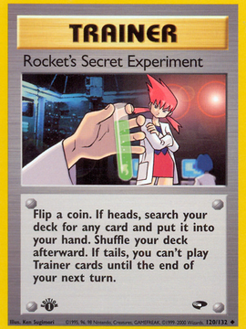 Rocket's Secret Experiment (120/132) [Gym Challenge 1st Edition]