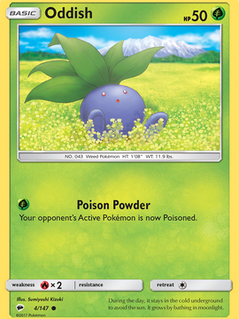 Oddish (4/147) [Sun & Moon: Burning Shadows]