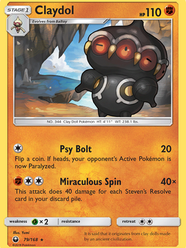 Claydol (79/168) [Sun & Moon: Celestial Storm]