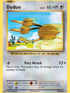 Doduo (69/108) [XY: Evolutions]