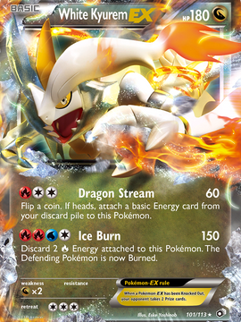 White Kyurem EX (101/113) [Black & White: Legendary Treasures]