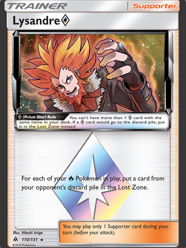 Lysandre (110/131) (Prism Star) [Sun & Moon: Forbidden Light]