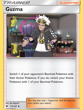 Guzma (115/147) [Sun & Moon: Burning Shadows]