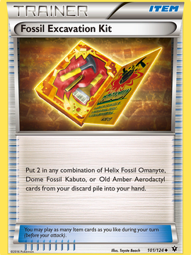 Fossil Excavation Kit (101/124) [XY: Fates Collide]