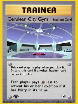 Cerulean City Gym (108/132) [Gym Heroes 1st Edition]