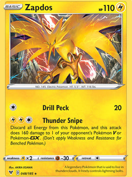 Zapdos (048/185) [Sword & Shield: Vivid Voltage]