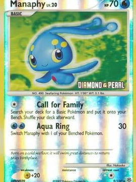 Manaphy (9/130) [Burger King Promos: 2008 Collection]