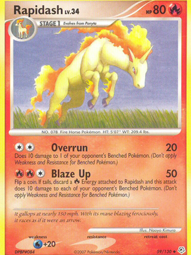 Rapidash (59/130) [Diamond & Pearl: Base Set]