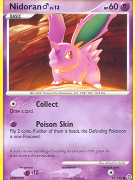 Nidoran (97/132) (Male) [Diamond & Pearl: Secret Wonders]