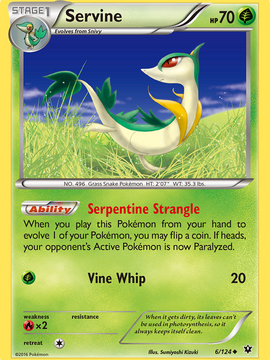 Servine (6/124) [XY: Fates Collide]