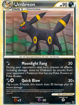 Umbreon (10/90) (Theme Deck Exclusive) [HeartGold & SoulSilver: Undaunted]