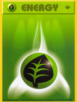 Grass Energy (99/102) (Shadowless) [Base Set 1st Edition]