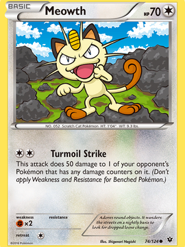 Meowth (74/124) [XY: Fates Collide]