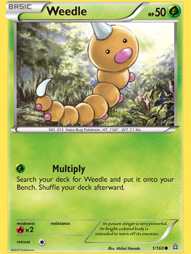 Weedle (1/160) [XY: Primal Clash]