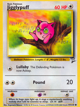 Jigglypuff (77/130) [Base Set 2]