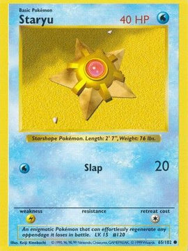 Staryu (65/102) [Base Set Shadowless Unlimited]