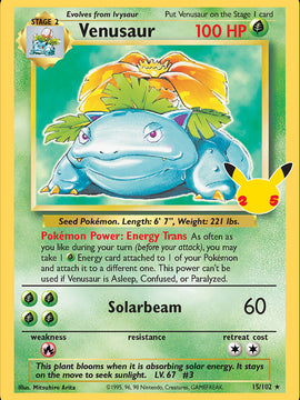 Venusaur (15/102) [Celebrations: 25th Anniversary - Classic Collection]