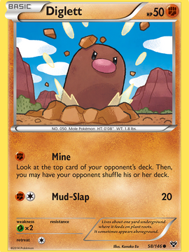 Diglett (58/146) [XY: Base Set]