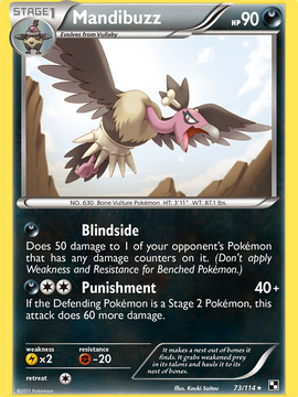 Mandibuzz (73/114) [Black & White: Base Set]