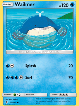 Wailmer (29/145) [Sun & Moon: Guardians Rising]