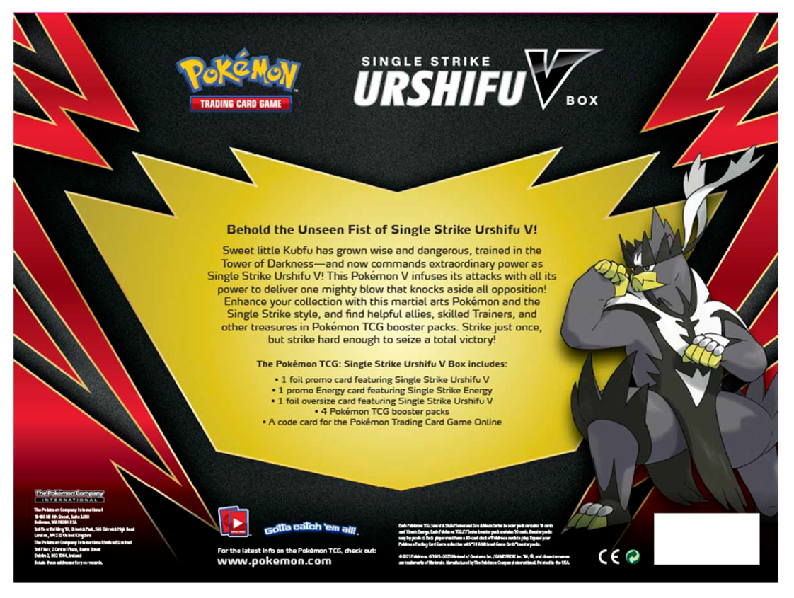 Sword & Shield: Battle Styles - Single Strike Urshifu V Box