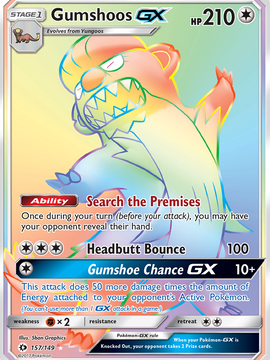 Gumshoos GX (157/149) [Sun & Moon: Base Set]