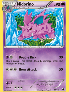 Nidorino (44/116) [Black & White: Plasma Freeze]